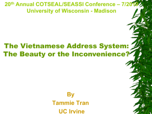 Vietnamese Address Forms