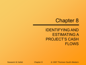 Identifying Cash Flows chapter 8