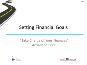 Setting Financial Goals PP