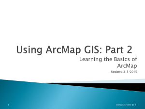 5. Using ArcMapGIS part 2