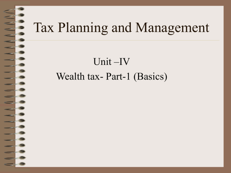 How Is Wealth Tax Calculated