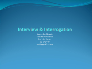 Interview & Interrogation
