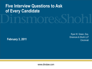 Five Interview Questions to Ask of Every Candidate