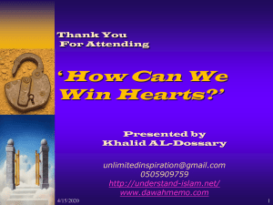 How Can We Win Hearts? - PPT - Islam House