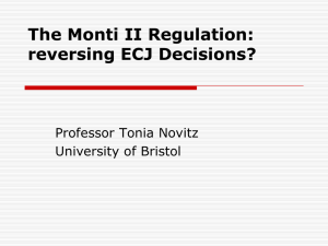 Monti II Regulations - The Institute of Employment Rights