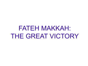 FATEH MAKKAH: THE GREAT VICTORY