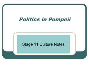 Politics in Pompeii