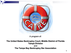 Tampa Bay Bankruptcy Bar Assn Presentation