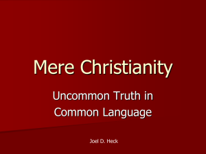 Mere Christianity - Joel Heck`s Lewis Site