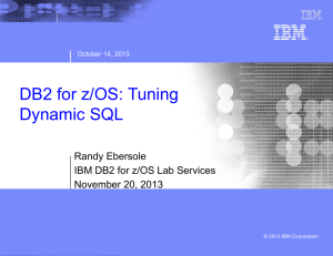 "DB2 Tuning Dynamic SQL