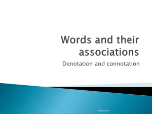 Resource 11 Words and their associations