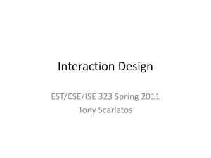 Interaction Design - CS Multimedia Lab