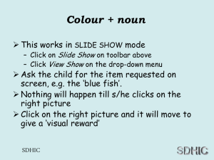 BSL Colours and nouns - Sign Language for Kids