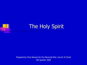 The Holy Spirit - The Good Teacher