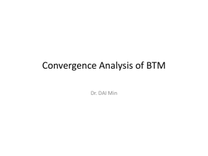 Lecture 3(2): Convergence Analysis of BTM