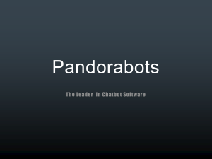 Pandorabots overview (ppt