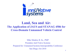 Land, Sea and Air - InnUVative Systems