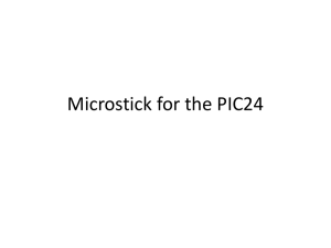 PIC24HJ64GP502 microcontroller & the Microstick
