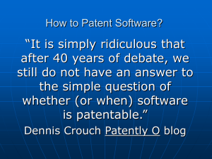How to Patent Software?