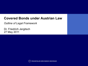 [Titel] - Pfandbrief & Covered Bond Forum Austria