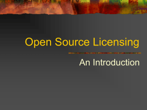 Open Source Licensing