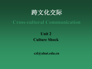 Unit 2. Culture Shock