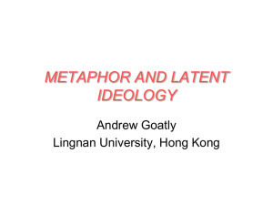 METAPHOR AND LATENT IDEOLOGY