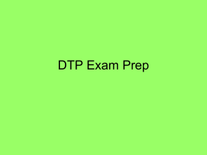 S Allan - DTP exam prep - Technology in the Mearns
