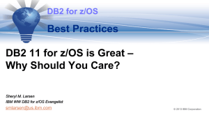 DB2 for z/OS Best Practices - New England DB2 Users Group