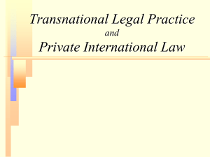 Shea - PowerPoint - Transnational litigation