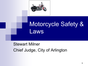 Motorcycle Safety & Laws