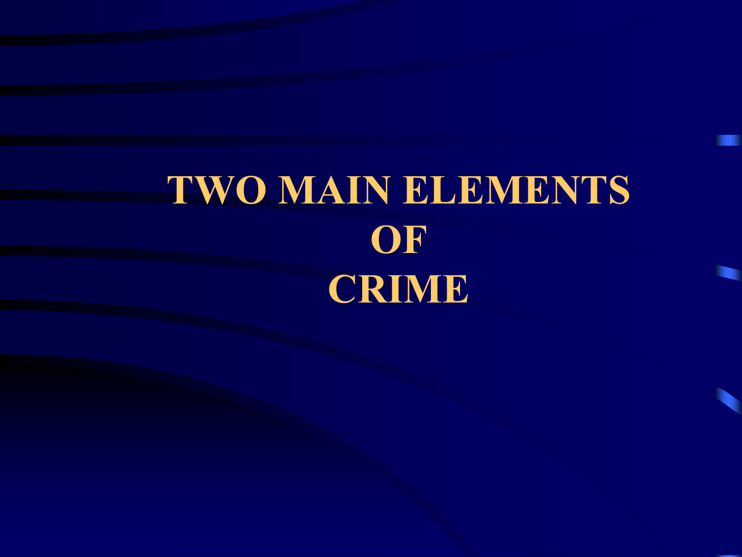 4 elements of crime