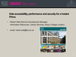 Data accessibility, performance and security for a hosted