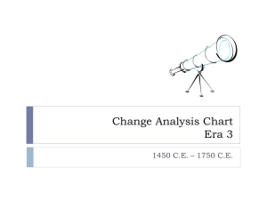 Change Analysis Chart Era 1: Foundations