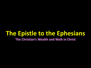 Ephesians - The Good Teacher