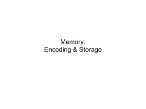 Encoding & Storage