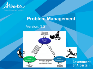 Problem Management Overview