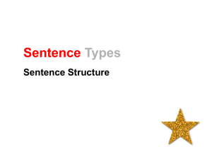 Sentence Types - ereadingworksheets