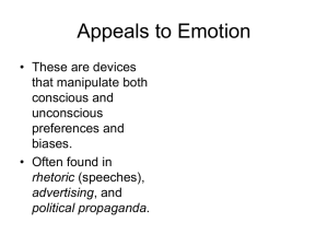 Appeals to Emotion PowerPoint
