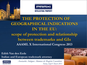II. Relationship between GIs and Trademarks