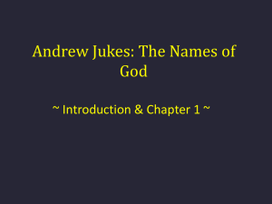 Andrew Jukes: The Names of God