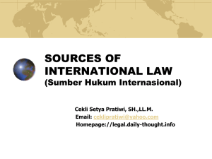 Sumber Hukum Internasional_cekli