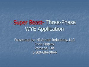 Super Beast- Three-Phase WYE Application