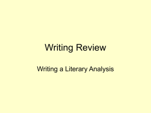 Writing Review - Parma City School District