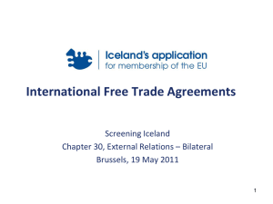 International Free Trade Agreements
