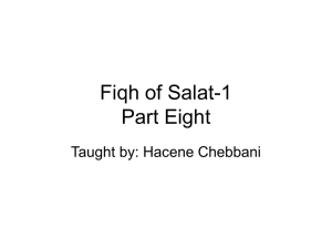 Fiqh of Salat