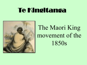 Te Kingitanga - oldwakachangchang