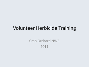 Herbicide Training Example - River to River Cooperative Weed