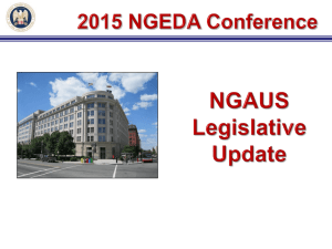 MG Hargett NGAUS Briefing - National Guard Executive Directors