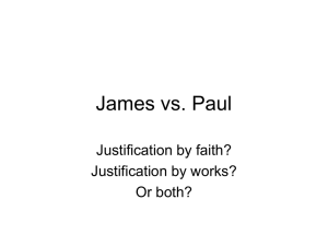 James Verses Paul - The Good Teacher